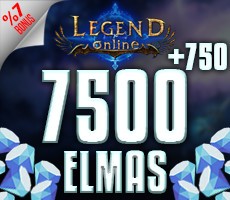 7.500 + 750 Legend Online Elmas